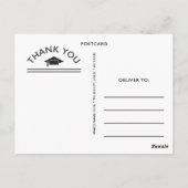 黒板は感謝していすために穏やかな卒業を保ちます ポストカード (裏面)