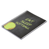 黒板は睡眠のソフトボールを食べます ノートブック (左側)