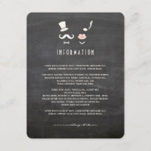 黒板ひげと唇ヴィンテージシック結婚ズ