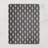 黒板ひげと唇ヴィンテージシック結婚ズ エンクロージャーカード (裏面)