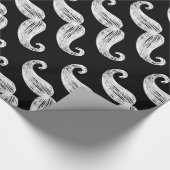 黒板ひげ包装紙 ラッピングペーパー (角)