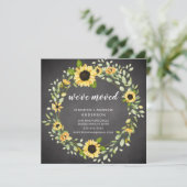 黒板ひまわり移動告知 招待状 (スタンド正面)