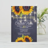 黒板ひまわり野蛮な海軍の退職パーティー 招待状 (スタンド正面)