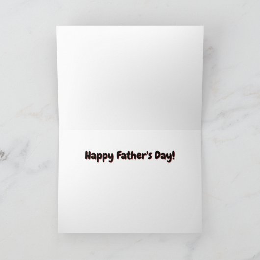 黒板へのオマージュ: 愛してるよ、お父さん カード (内部)