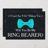 黒板を使えばリングや輪だ 招待状 (正面/裏面)