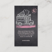 黒板アイスクリームトラック赤ちゃんシャワー エンクロージャーカード (正面)