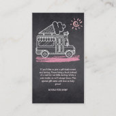 黒板アイスクリームトラック赤ちゃんシャワー エンクロージャーカード (正面)