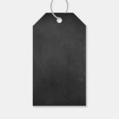 黒板アドベンチャー機飛行機の赤ちゃんシャワーを待つ ギフトタグ (裏面)