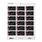 黒板アメリカ国旗 ラベル (フルシート)