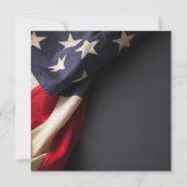黒板アメリカ国旗 案内状 (正面)