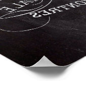 黒板アリスの不思議の国のお茶会 ティーカップ ポスター (角)