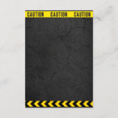 黒板アンダー建築ベビーシャワー エンクロージャーカード (裏面)