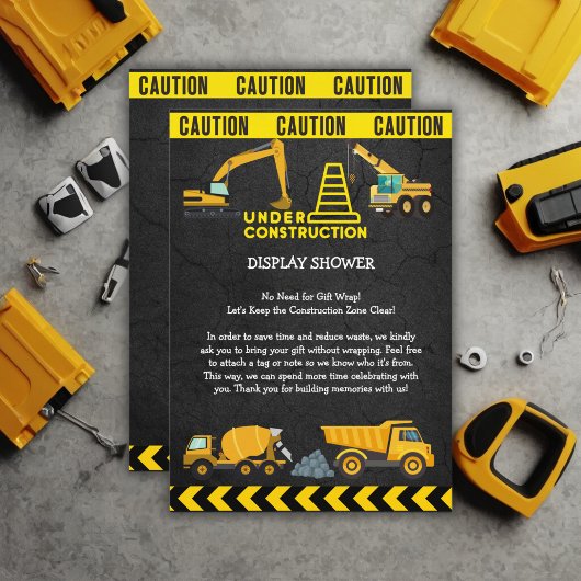 黒板アンダー建築ベビーシャワー エンクロージャーカード