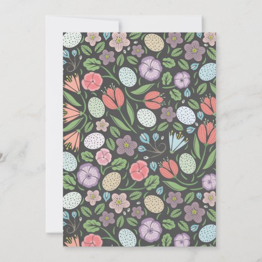 黒板イースターエッグ狩りとブランチ 招待状 (裏面)