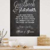 黒板ウェディング フォトブース ポスター (キッチン)