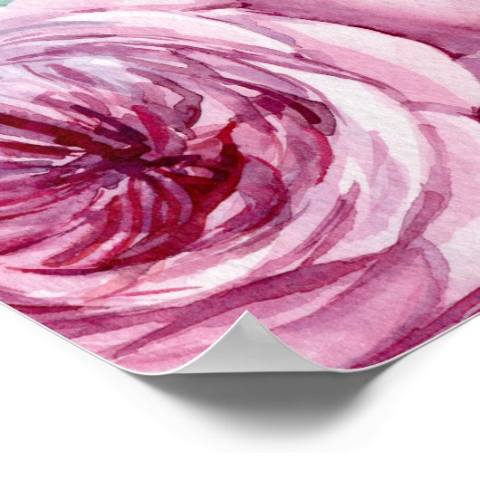 黒板ウェルカムサインプリント。ボホフローラ結婚ズ ポスター (角)