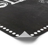 黒板ウェルカムベビーシャワーサイン ポスター (角)