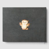 黒板ウッドランドベビーシャワーゲストブック ゲストブック (裏面)