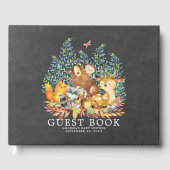 黒板ウッドランドベビーシャワーゲストブック ゲストブック (正面)