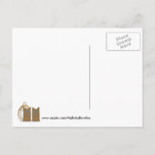 黒板カウボーイベビーシャワー招待状 インビテーションポストカード (裏面)