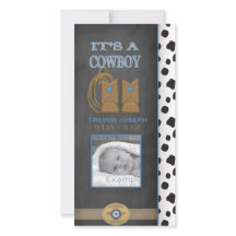 黒板カウボーイベビー発表