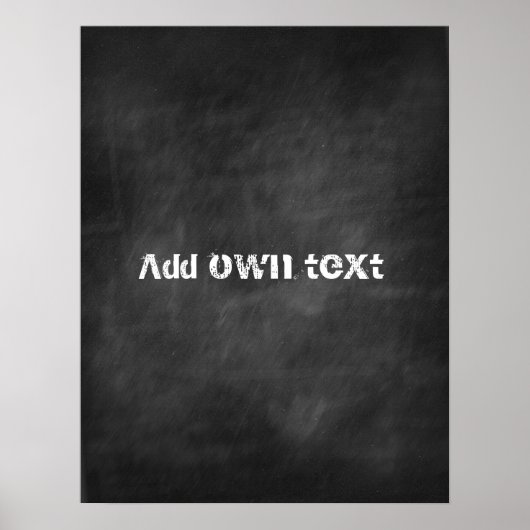 黒板カスタマイズ ポスター (正面)