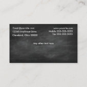 黒板カップケーキの名刺 名刺 (裏面)