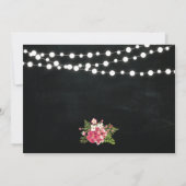 黒板カップル結婚前お披露目招待状 招待状 (裏面)