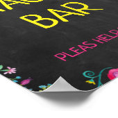 黒板ガールズタコTwosday 2nd誕生日サイン ポスター (角)