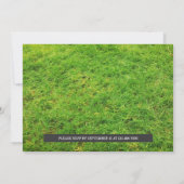 黒板キッズサッカー誕生日パーティー写真 招待状 (裏面)