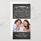 黒板クリスチャン・クリスマス シーズンカード (正面/裏面)