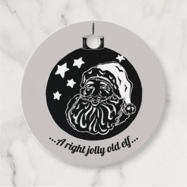 黒板クリスマスサンタ フェイバータグ