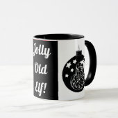 黒板クリスマスサンタ マグカップ (正面右)