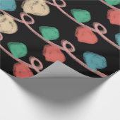 黒板クリスマスストリングリットドードル ラッピングペーパー (角)