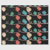 黒板クリスマスストリングリットドードル ラッピングペーパー (フラット)