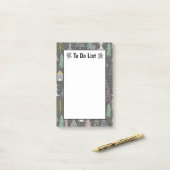 黒板クリスマスツリーとハウスピンクイエロー ポストイット (デスク上)