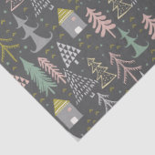 黒板クリスマスツリーとハウスピンクイエロー 薄葉紙 (詳細)