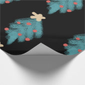 黒板クリスマスツリードードレス ラッピングペーパー (角)