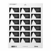 黒板クリスマスツリー |冬の休日 ラベル (フルシート)