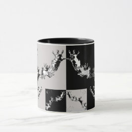 黒板クリスマストナカイ マグカップ