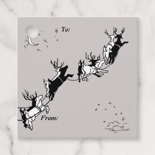 黒板クリスマストナプキンズ フェイバータグ (正面)