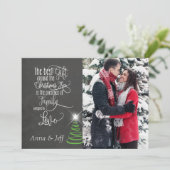 黒板クリスマスフォトカード シーズンカード (スタンド正面)