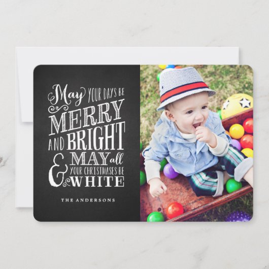 黒板クリスマス シーズンカード (正面)