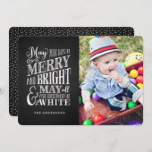 黒板クリスマス シーズンカード (正面/裏面)