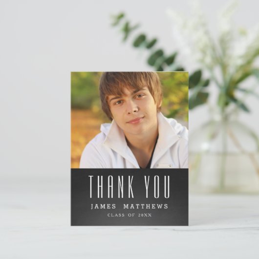 黒板グラード | 卒業式ありがとうはがき ポストカード (スタンド正面)