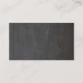 黒板グレイ結婚ズ。モダンシンプル黒板 プレイスカード (裏面)