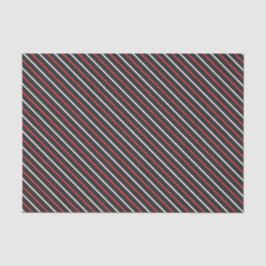 黒板グレイ赤と白対角ストライプ 薄葉紙