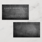 黒板グレー魅力的魅力的な名刺 名刺 (正面/裏面)