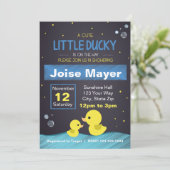 黒板ゴムダッキー(アヒルちゃん)招待状(少年) 招待状 (スタンド正面)