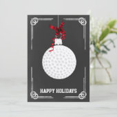 黒板ゴルファーのクリスマスカード シーズンカード (スタンド正面)